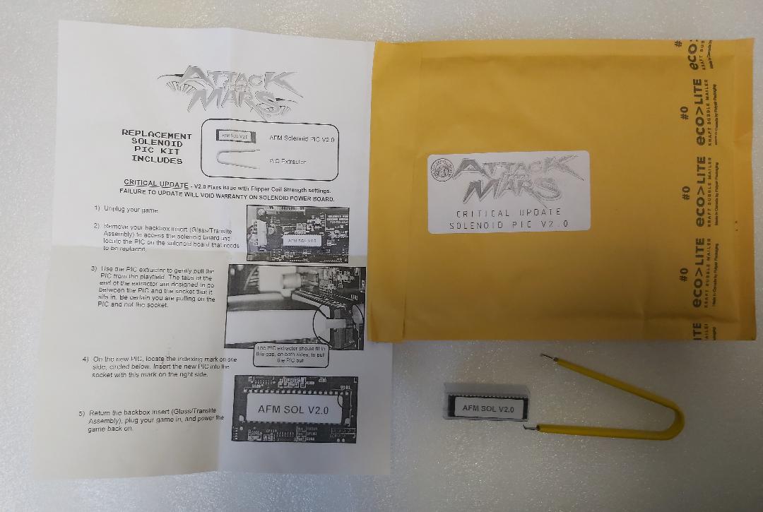 CHICAGO GAMING ATTACK FROM MARS Pinball Machine Game CRITICAL UPDATE